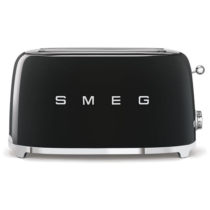Smeg TSF02BLEU Estetica 50's Style Tostapane 4 Fette 6 Livelli di Doratura Nero