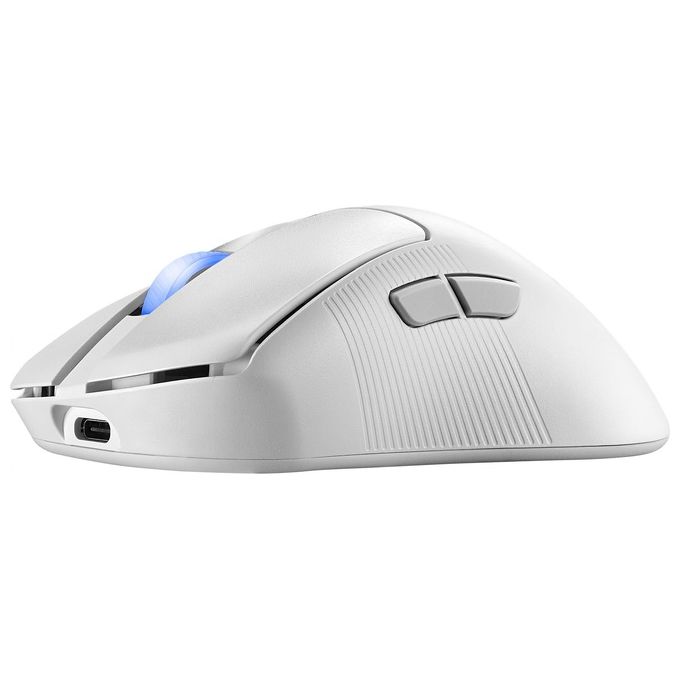 ASUS ROG Keris II Ace Wireless AimPoint White Mouse Mano Destra RF Wireless  Bluetooth  USB Type-A Ottico 42000 DPI