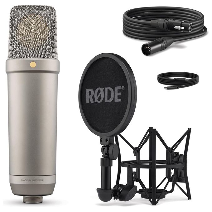 Rode Nt1 5th Gen Silver Microfono a Condensatore da Studio a Diaframma Largo con Uscite Xlr e Usb
