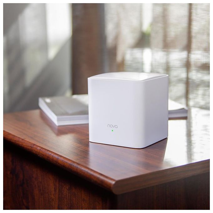 Tenda Nova MW5G Wi-Fi Mesh AC1200 Dual Band con Copertura Fino a 300 m2 2 Porte Gigabit Ethernet Roaming Wireless Confezione da 3 Bianco