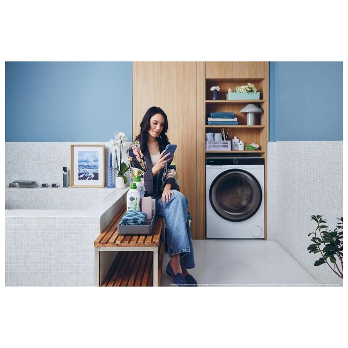 Candy BS49SB8S ProWash 700 Lavatrice Frontale 9 Kg 1400 rpm Classe A Inverter Wi-Fi Vapore (85x60x52 cm) colore Bianco