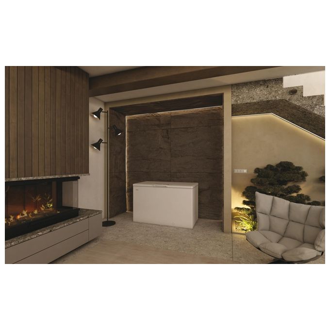 Haier HCE420D Congelatore orizzontale 418 litri Classe D Sistema Frost FreeStatic Bianco