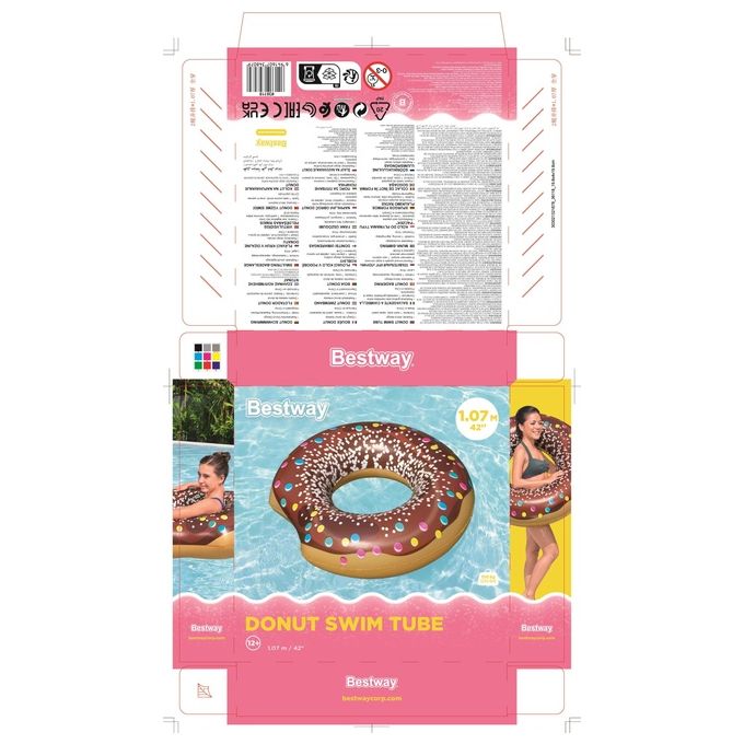 Bestway Salvagente Fashion Donuts Morso Assortito