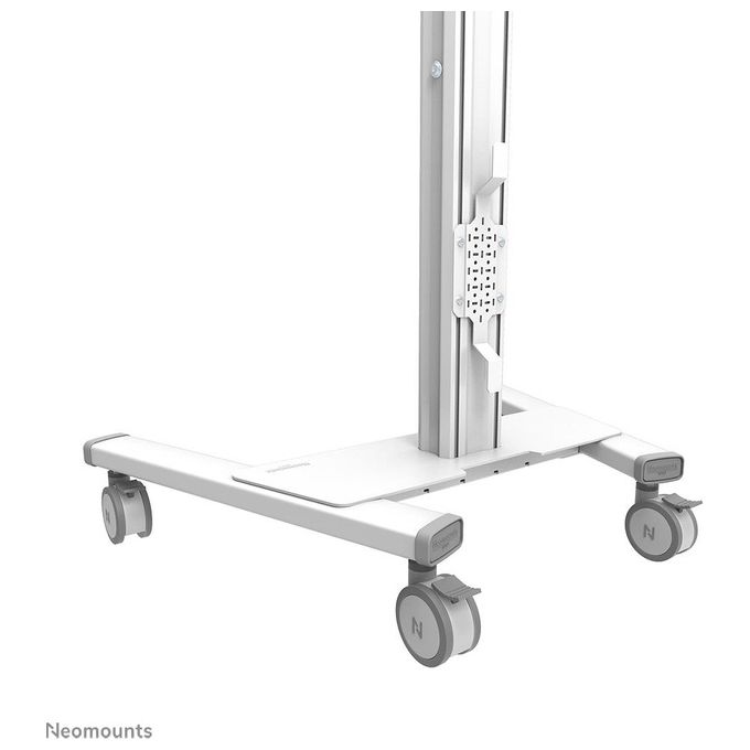 Newstar Neomounts Select Mobile Display Floor Stand Piantana Mobile per Schermi Piatti Fino a 75'' Bianco
