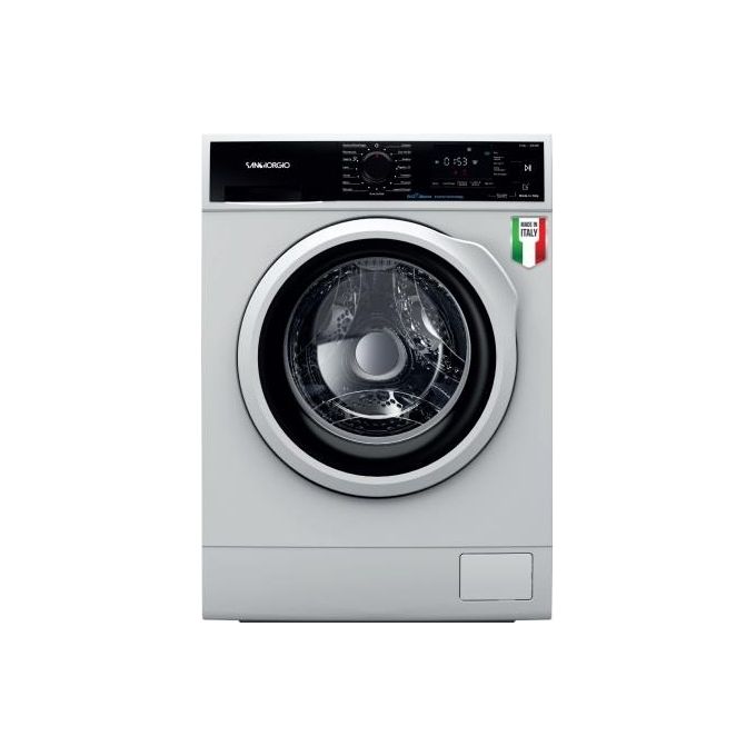 San Giorgio F814A9 – Lavatrice a carica frontale 8 kg, 1400 giri-min, Classe A, motore Inverter, colore Bianco