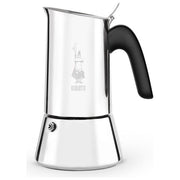 Bialetti New Venus Caffettiera in Acciaio Inox Adatta all'Induzione 4 Tazze Argento