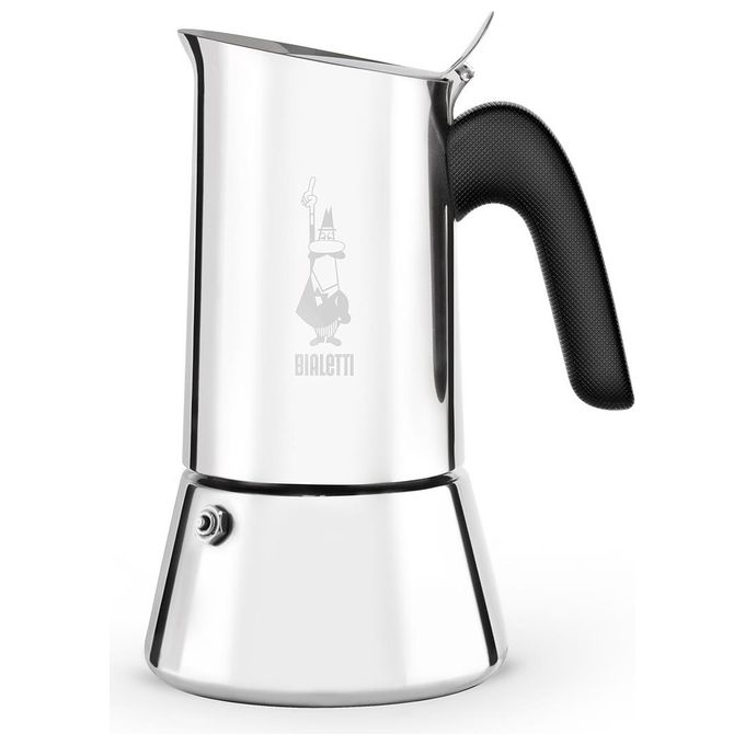 Bialetti New Venus Caffettiera in Acciaio Inox Adatta all'Induzione 6 Tazze Argento