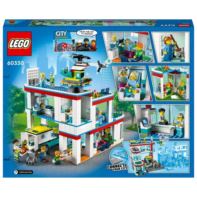 LEGO City Ospedale Set con ambulanza Giocattolo ed Elicottero di Soccorso