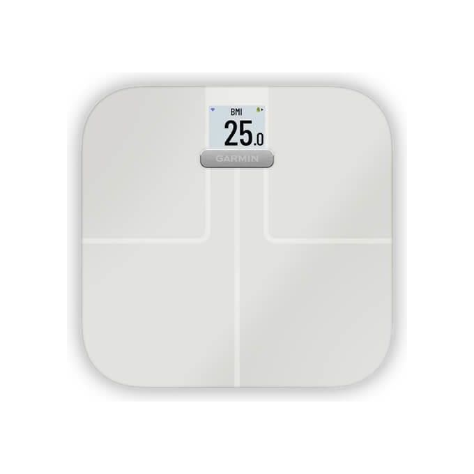 Garmin Index S2 White Bilancia Impedenziometrica con Schermo a Calori fino a 16 Utenti Bluetooth e Wi-Fi Bianco