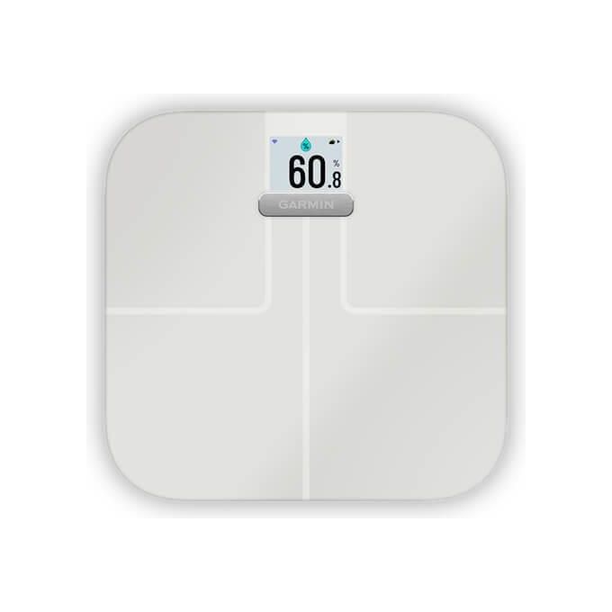 Garmin Index S2 White Bilancia Impedenziometrica con Schermo a Calori fino a 16 Utenti Bluetooth e Wi-Fi Bianco