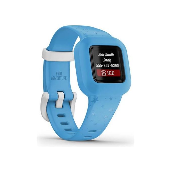 Garmin Vivofit Jr.3 Stars Blue Activity Tracker per Bambini Cinturino Regolabile