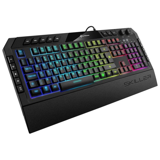 Sharkoon Skiller SGK5 Tastiera Gaming Fullsize RGB Italiano Cablata Nera