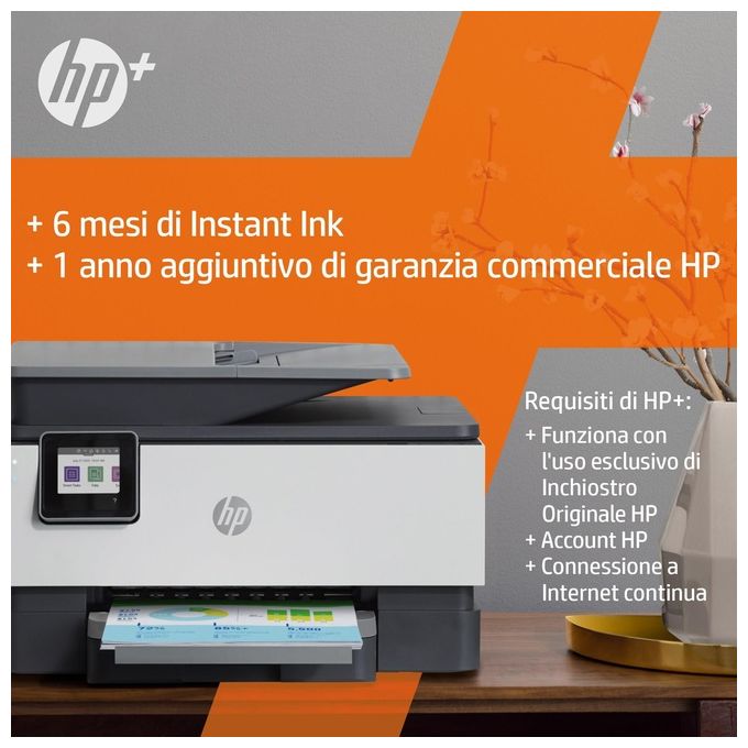 [ComeNuovo] HP Stampante Inkjet Multifunzione OfficeJet Pro 9012e Risoluzione 4800x1200 DPI A4 Wi-Fi