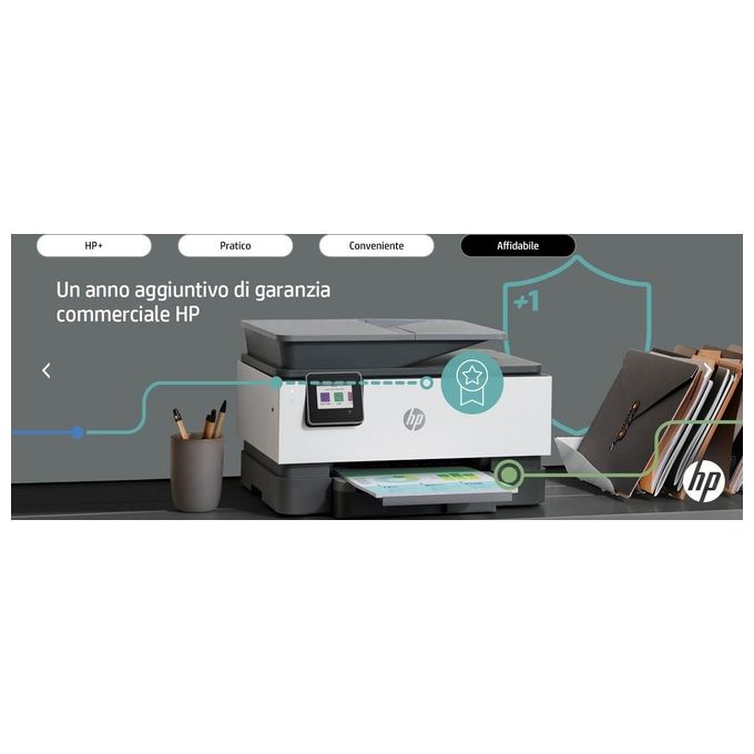 [ComeNuovo] HP Stampante Inkjet Multifunzione OfficeJet Pro 9012e Risoluzione 4800x1200 DPI A4 Wi-Fi