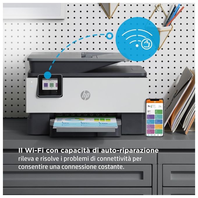 [ComeNuovo] HP Stampante Inkjet Multifunzione OfficeJet Pro 9012e Risoluzione 4800x1200 DPI A4 Wi-Fi