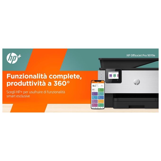 HP Pro 9019e Stampante Getto Termico d'Inchiostro A4 4800x1200 DPI 22 ppm Wi-Fi