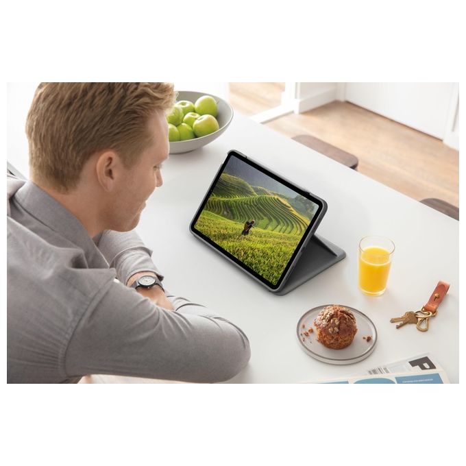 Logitech Folio Touch Custodia per iPad Air 4a Gen Grigio Smart Connector QWERTY Italiano
