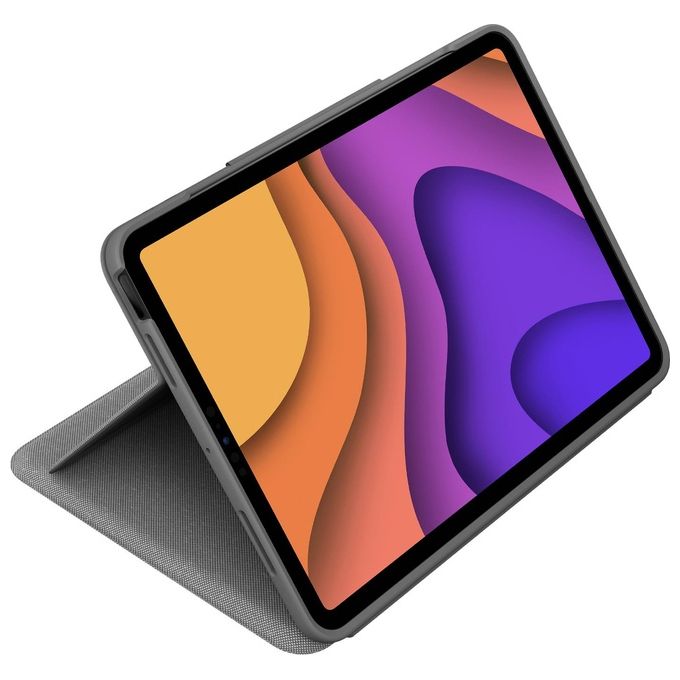Logitech Folio Touch Custodia Tastiera con Trackpad Retroilluminato Apple Smart Connector QWERTY Spagnola Grigio Oxford per Apple 10.9'' iPad Air