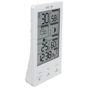Explore Scientific Stazione Meteo con Display Touch Bianco e Nero Previsioni del Tempo Dual Alarm Fasi Lunari Bianco