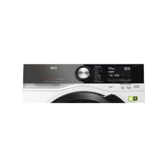 AEG L9FEC962Y Serie 9000 Lavatrice Carica Frontale SoftWater OKOMix ProSteam ProSense Classe energetica A Capacita' di carico 9 Kg Centrifuga 1600 giri Motore OKO Inverter