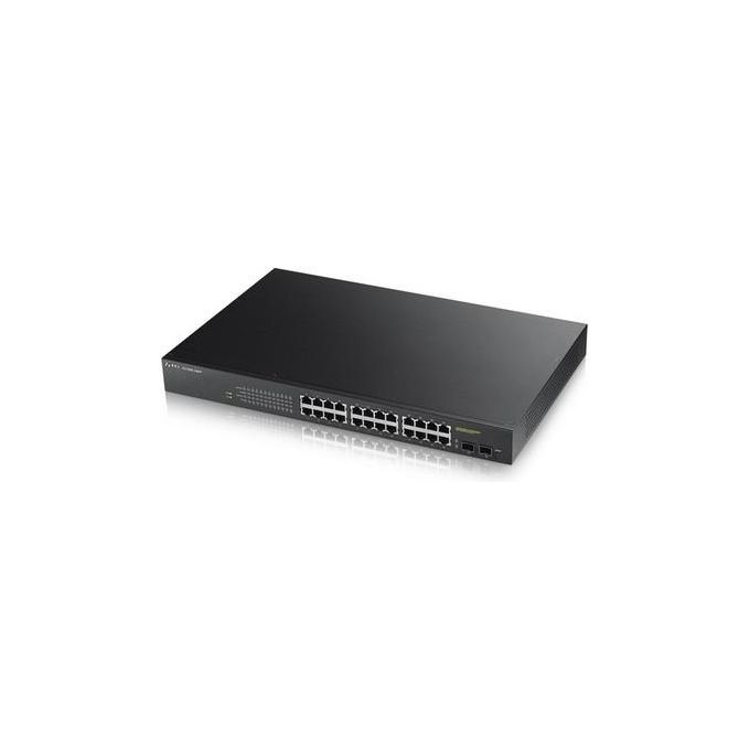 Zyxel GS190024HPV2-EU0101F Switch Managed 24 Porte Gigabit+2 Sfp Gigabit Ipv6 Vlan Design Senza Ventole Rack