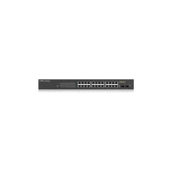 Zyxel GS190024HPV2-EU0101F Switch Managed 24 Porte Gigabit+2 Sfp Gigabit Ipv6 Vlan Design Senza Ventole Rack