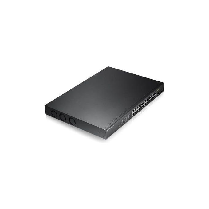 Zyxel GS190024HPV2-EU0101F Switch Managed 24 Porte Gigabit+2 Sfp Gigabit Ipv6 Vlan Design Senza Ventole Rack