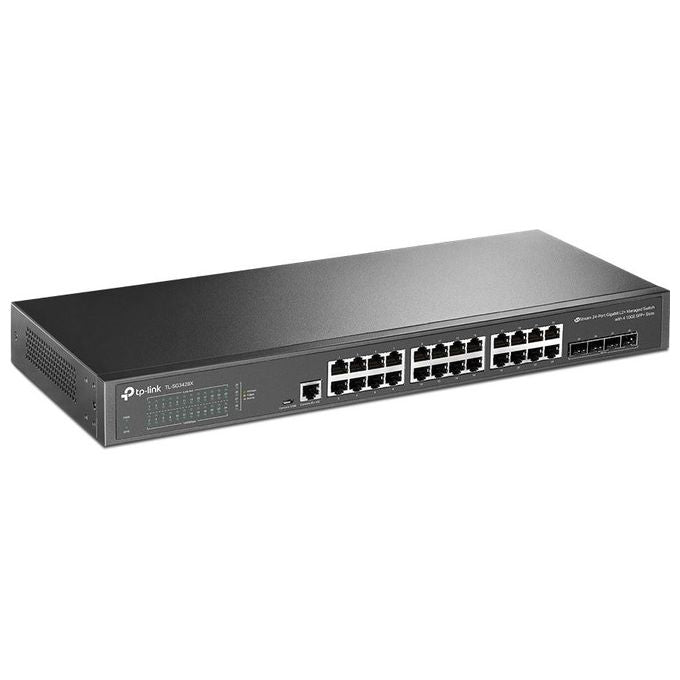 TP-Link TL-SG3428X Switch di Rete Gestito L2+ Gigabit Ethernet 10-100-1000 Nero