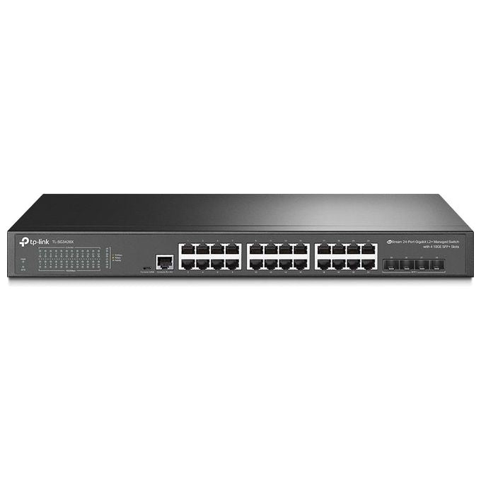 TP-Link TL-SG3428X Switch di Rete Gestito L2+ Gigabit Ethernet 10-100-1000 Nero
