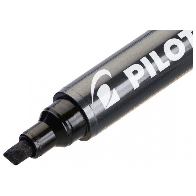 Pilot SCA 400 Confezione 12 Marcatori Punta a Scalpello 4mm Nero