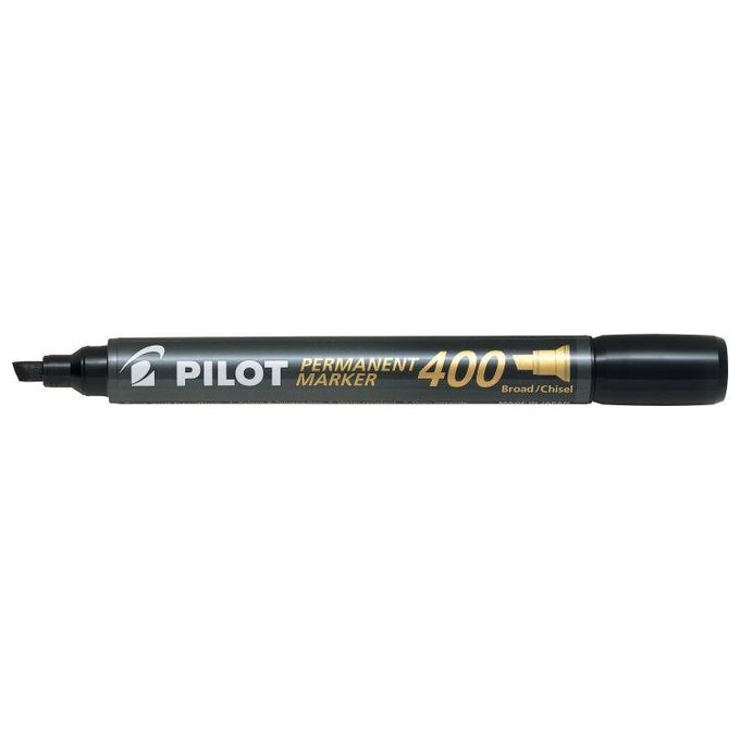 Pilot SCA 400 Confezione 12 Marcatori Punta a Scalpello 4mm Nero