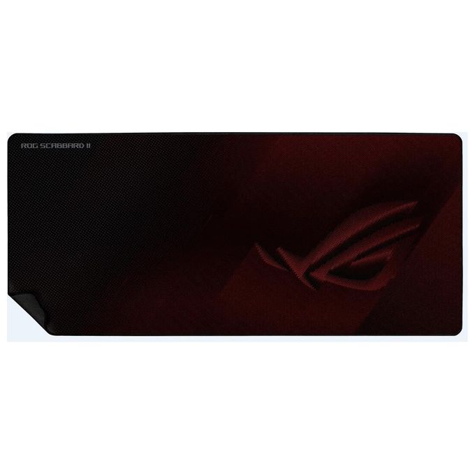 ASUS ROG Strix Scabbard Tappetino per Mouse da Gioco Nero-Rosso