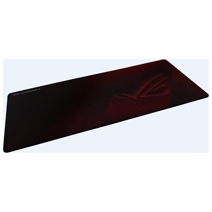 ASUS ROG Strix Scabbard Tappetino per Mouse da Gioco Nero-Rosso