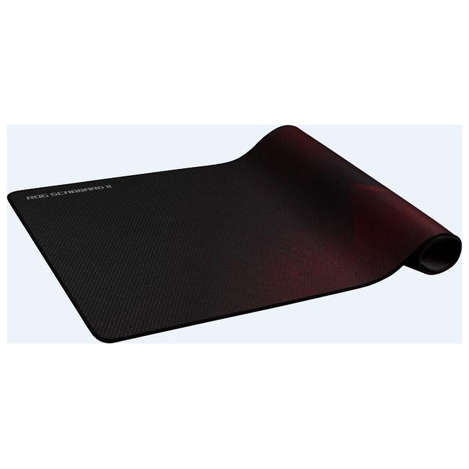 ASUS ROG Strix Scabbard Tappetino per Mouse da Gioco Nero-Rosso