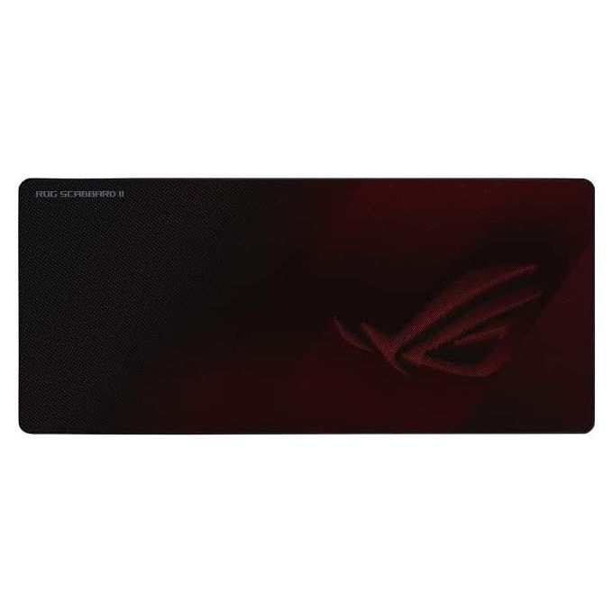 ASUS ROG Strix Scabbard Tappetino per Mouse da Gioco Nero-Rosso