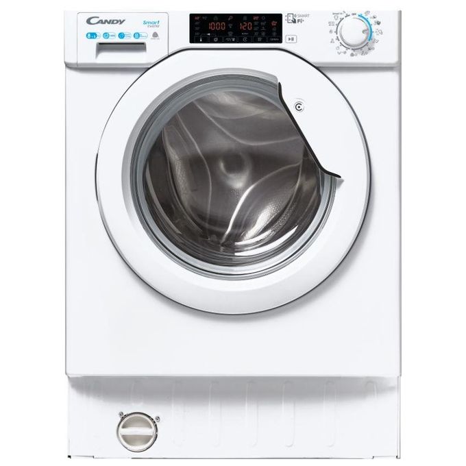Candy CBDO485TWME-1-S Lavasciuga Carica Frontale da Incasso Classe energetica D (A+) Capacita' di carico 8-5 kg Centrifuga 1400 giri Wifi + NFC Partenza differita fino a 24h Motore Inverter