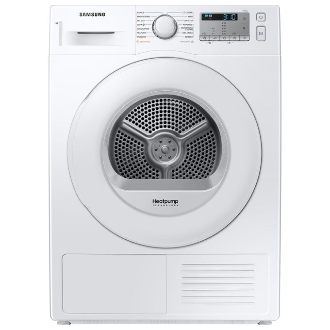 Samsung DV80TA020TH Crystal EcoDry Asciugatrice a Pompa di Calore Capacita' di carico 8 Kg Classe energetica A++ Optimal Dry Sensor Smart Check