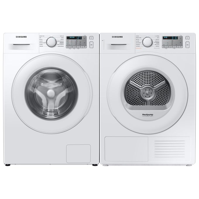 Samsung DV80TA020TH Crystal EcoDry Asciugatrice a Pompa di Calore Capacita' di carico 8 Kg Classe energetica A++ Optimal Dry Sensor Smart Check