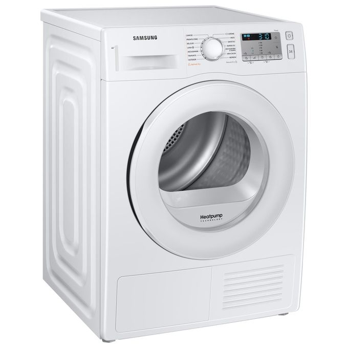 Samsung DV80TA020TH Crystal EcoDry Asciugatrice a Pompa di Calore Capacita' di carico 8 Kg Classe energetica A++ Optimal Dry Sensor Smart Check
