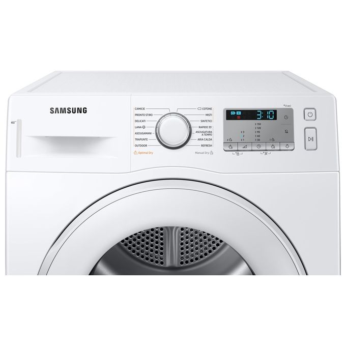 Samsung DV80TA020TH Crystal EcoDry Asciugatrice a Pompa di Calore Capacita' di carico 8 Kg Classe energetica A++ Optimal Dry Sensor Smart Check