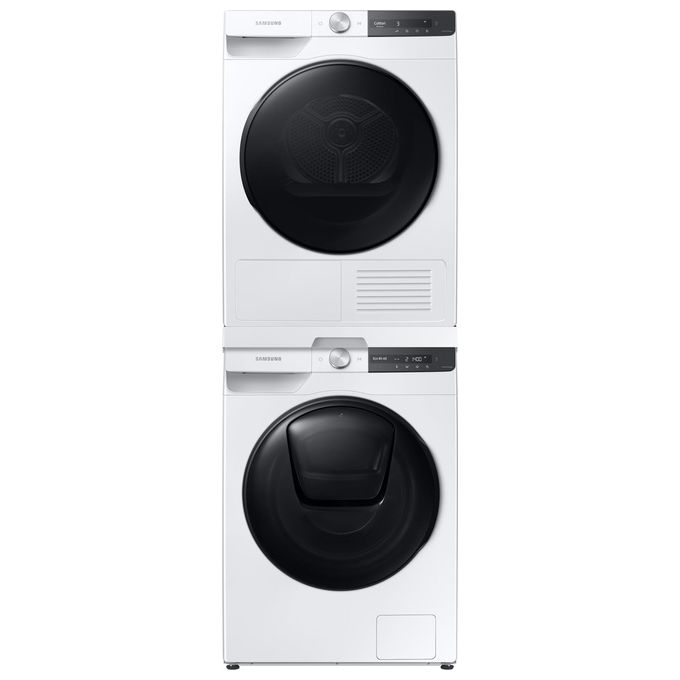 Samsung DV80T7220BT - Asciugatrice a pompa di calore 8 kg, Classe A+++, AI Control, OptimalDry, (85x60x60 cm), Bianco