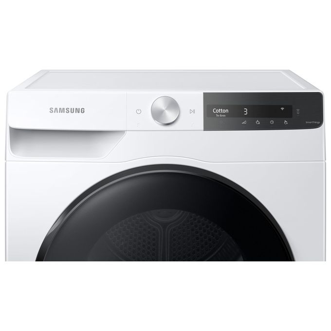 Samsung DV80T7220BT - Asciugatrice a pompa di calore 8 kg, Classe A+++, AI Control, OptimalDry, (85x60x60 cm), Bianco
