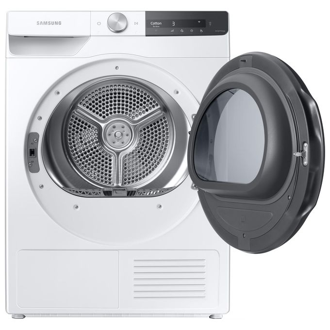 Samsung DV80T7220BT - Asciugatrice a pompa di calore 8 kg, Classe A+++, AI Control, OptimalDry, (85x60x60 cm), Bianco