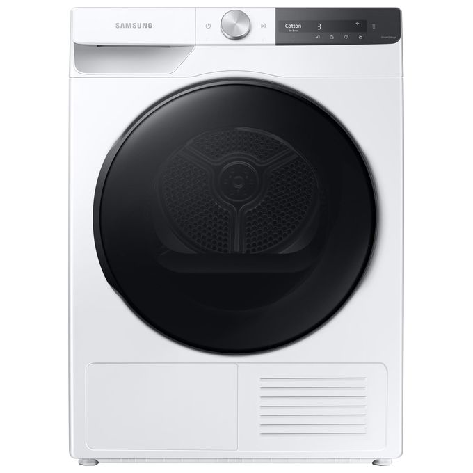 Samsung DV80T7220BT - Asciugatrice a pompa di calore 8 kg, Classe A+++, AI Control, OptimalDry, (85x60x60 cm), Bianco