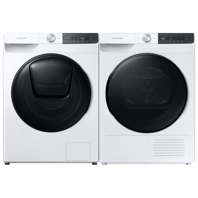 Samsung DV80T7220BT - Asciugatrice a pompa di calore 8 kg, Classe A+++, AI Control, OptimalDry, (85x60x60 cm), Bianco