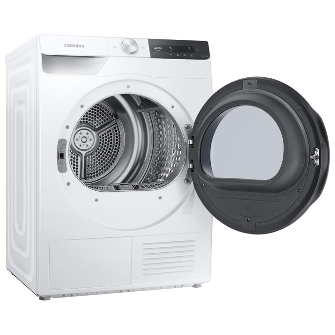 Samsung DV80T7220BT - Asciugatrice a pompa di calore 8 kg, Classe A+++, AI Control, OptimalDry, (85x60x60 cm), Bianco