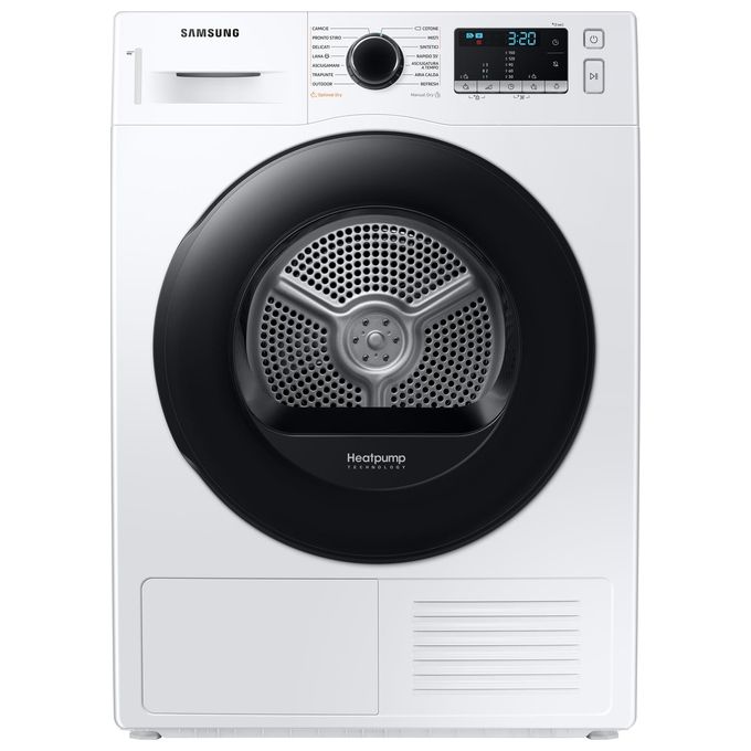 Samsung DV80TA220AE-ET Asciugatrice a Pompa di Calore Classe energetica A+++ Capacita' di carico 8 Kg Optimal Dry Sensor Smart Check