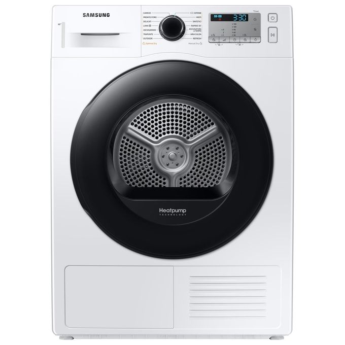 Samsung DV90TA040AH Crystal EcoDry Asciugatrice a Pompa di Calore Capacita' di carico 9 Kg Classe energetica A++ Optimal Dry Sensor Porta Reversibile