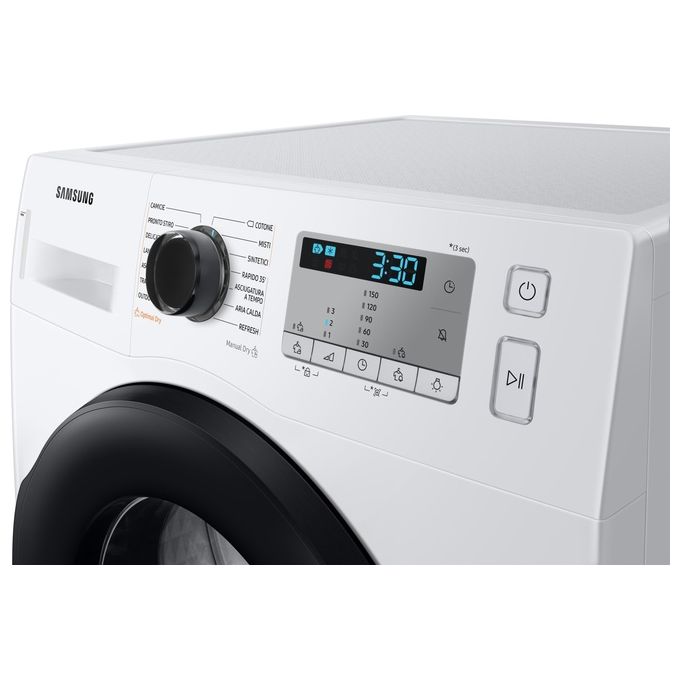 Samsung DV90TA040AH Crystal EcoDry Asciugatrice a Pompa di Calore Capacita' di carico 9 Kg Classe energetica A++ Optimal Dry Sensor Porta Reversibile