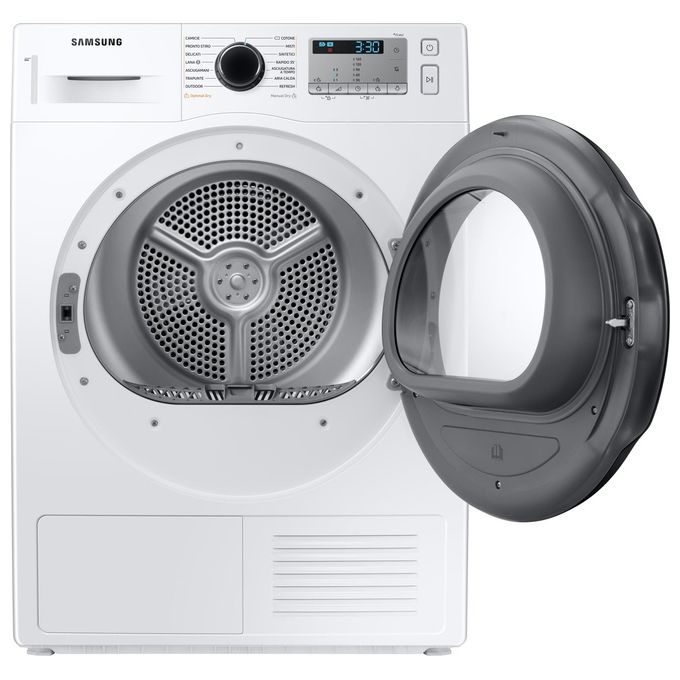 Samsung DV90TA040AH Crystal EcoDry Asciugatrice a Pompa di Calore Capacita' di carico 9 Kg Classe energetica A++ Optimal Dry Sensor Porta Reversibile
